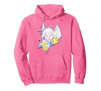 Portrait de style années 90 de Disney Hercules Pégase et Hercule Sweat à Capuche, Unisexe pour adultes, Rose vif, XL