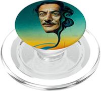 Portrait de surréalisme de Dalí Salvador PopSockets PopGrip pour MagSafe