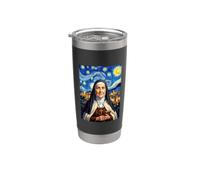 Portrait de Thérèse d'Avila Gobelet isotherme en acier inoxydable double paroi
