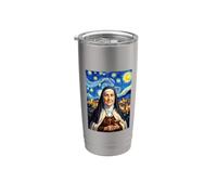 Portrait de Thérèse d'Avila Gobelet isotherme en acier inoxydable double paroi