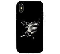 Portrait de Vache laitière Douce Rustique Coque pour iPhone X/XS