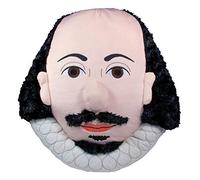portrait de William Shakespeare en peluche en peluche coussin / oreiller par The Unemployed Philosophers Guild