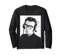 Portrait d'Elvis Costello en Train de Regarder The Detectives Era 1977 Manche Longue