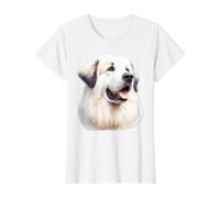 Portrait des Grandes Pyrénées T-Shirt Graphique avec Valeur