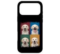 Portrait d'expressions Pop Art d'un Chiot Golden Retriever Coque pour iPhone 17 Pro Max