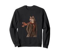 Portrait d'hiver d'un Gentleman Loup confiant Sweatshirt