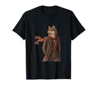 Portrait d'hiver d'un Gentleman Loup confiant T-Shirt