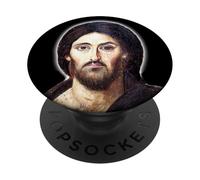 Portrait d'icône de Jésus-Christ au monastère de Sainte-Catherine PopSockets PopGrip Adhésif