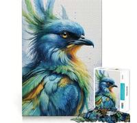 Portrait d'oiseau à l'aquarelle Puzzle de 1000 pièces Jeu de réflexion Découpe Experte Artisanat Fascinant Passe-Temps captivant pour Les Moments de détente (38x26cm)
