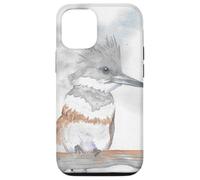 Portrait d'oiseau Aquarelle Kingfisher Coque pour iPhone 12/12 Pro