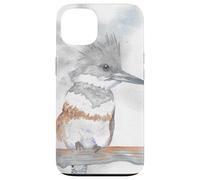 Portrait d'oiseau Aquarelle Kingfisher Coque pour iPhone 13