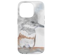 Portrait d'oiseau Aquarelle Kingfisher Coque pour iPhone 14 Pro