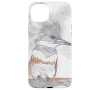 Portrait d'oiseau Aquarelle Kingfisher Coque pour iPhone 15 Plus