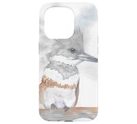 Portrait d'oiseau Aquarelle Kingfisher Coque pour iPhone 15 Pro
