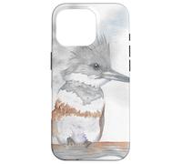Portrait d'oiseau Aquarelle Kingfisher Coque pour iPhone 16 Pro