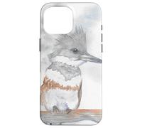 Portrait d'oiseau Aquarelle Kingfisher Coque pour iPhone 16 Pro Max