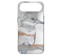 Portrait d'oiseau Aquarelle Kingfisher Coque pour iPhone Air