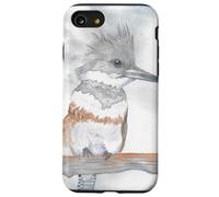 Portrait d'oiseau Aquarelle Kingfisher Coque pour iPhone SE (2020) / 7/8