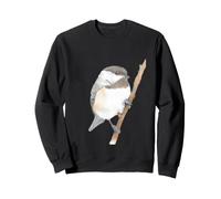 Portrait d'oiseau Aquarelle mésange à Capuchon Noir Sweatshirt