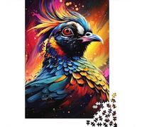 Portrait d'oiseau coloré Puzzle 1000 Pièces Adultes intéressant Puzzles 1000 Pièces Durable Jeux De Puzzle Cadeau 38x26cm/1000pcs