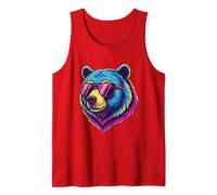 Portrait d'ours drôle avec Lunettes de Soleil Débardeur