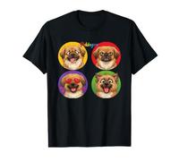 Portrait drôle de Chien pékinois pour Maman Chien père T-Shirt Graphique avec Valeur