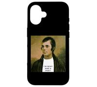 Portrait drôle de Robert Burns Coque pour iPhone 16