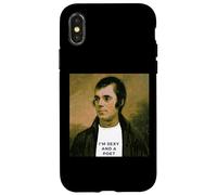 Portrait drôle de Robert Burns Coque pour iPhone X/XS