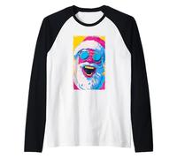 Portrait drôle de tête de Père Noël | Noël | Fête de Noël Manche Raglan