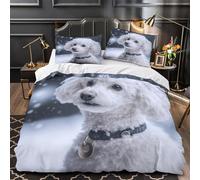 Portrait du cheval blanc Housse de Couette Microfibre Hypoallergique 3D Effet Super Douce Numérique Parure de Lit Fermeture Éclair Confortable Léger for Adultes Enfants Super king（260x220cm）