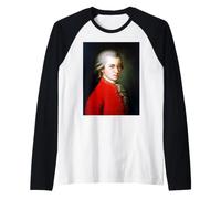 Portrait du Grand compositeur Wolfgang Mozart par Barbara Kraft Manche Raglan
