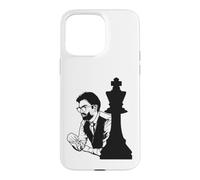 Portrait du Joueur d'échecs focalisé Coque pour iPhone 15 Pro Max