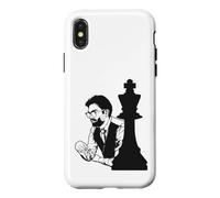 Portrait du Joueur d'échecs focalisé Coque pour iPhone X/XS