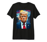 Portrait du Mouvement Artistique Post-impressionnisme Donald Trump T-Shirt Haut de Gamme