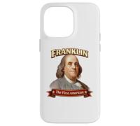Portrait du père fondateur américain Benjamin Franklin Coque pour iPhone 14 Pro Max
