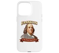 Portrait du père fondateur américain Benjamin Franklin Coque pour iPhone 15 Pro Max