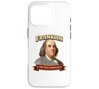 Portrait du père fondateur américain Benjamin Franklin Coque pour iPhone 16 Pro