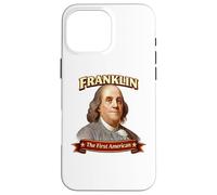 Portrait du père fondateur américain Benjamin Franklin Coque pour iPhone 16 Pro Max