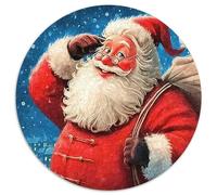 Portrait du Père Noël 1000 Pièces Puzzle pour Adultes Jeu Stimulant Divertissement Apaisant Entraîner La Mémoire du Cerveau Cadeaux pour Adultes 1000pcs (67.5x67.5cm)