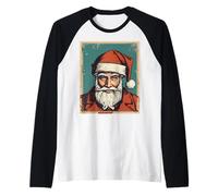 Portrait du Père Noël Pulp Culture Art Manche Raglan