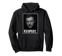 Portrait du Président Zelensky Respect Soutien Ukraine Liberté Sweat à Capuche