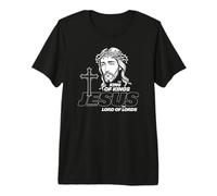 Portrait du Roi des Rois et Croix Chrétienne T-Shirt Haut de Gamme