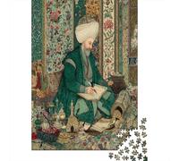 Portrait du Sultan |Art Islamique| Puzzles Amusants en Famille 38x26cm/1000pcs Adultes
