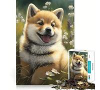 Portrait d'un Adorable Chiot Puzzle de 1000 pièces pour Adultes Puzzle Relaxant et Artistique à Assembler Cadeau Unique (38x52cm)