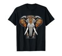 Portrait d'un Éléphant - Animal Sauvage Nature T-Shirt Graphique avec Valeur