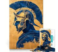 Portrait d'un Spartiate Puzzle de 1000 pièces pour Adolescents Jeu de réflexion et de Calme Qualité supérieure Cadeau de Noël (50x75cm)