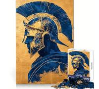 Portrait d'un Spartiate Puzzle de 1000 pièces pour Adolescents Jeu de réflexion et de Calme Qualité supérieure Cadeau de Noël (50x75cm)