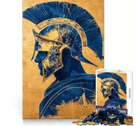 Portrait d'un Spartiate Puzzle de 1000 pièces pour Adultes Puzzle Think Toy Home Enjoy Fine Cut Cadeau de Noël idéal (38x52cm)