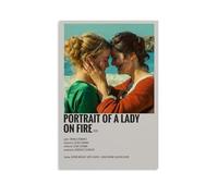 Portrait d'une dame sur le feu. Décoration murale moderne imprimée haute définition pour la maison, peintures murales imperméables dans les salons, chambres, bureaux et salles de bains 50 x 75 cm