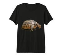 Portrait d'une Jeune Tortue Sauvage isolée T-Shirt Haut de Gamme